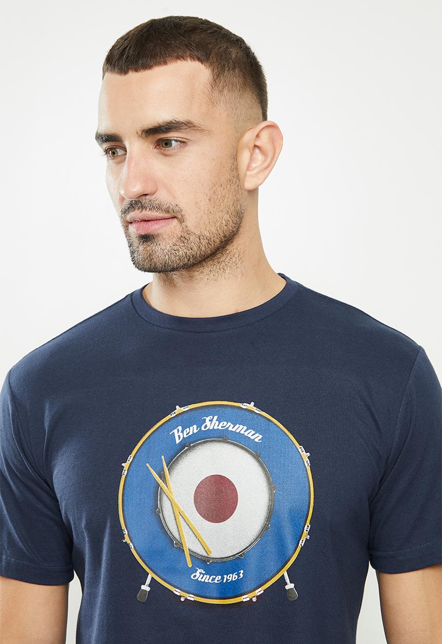 Ben Sherman - Drum target tee - navy