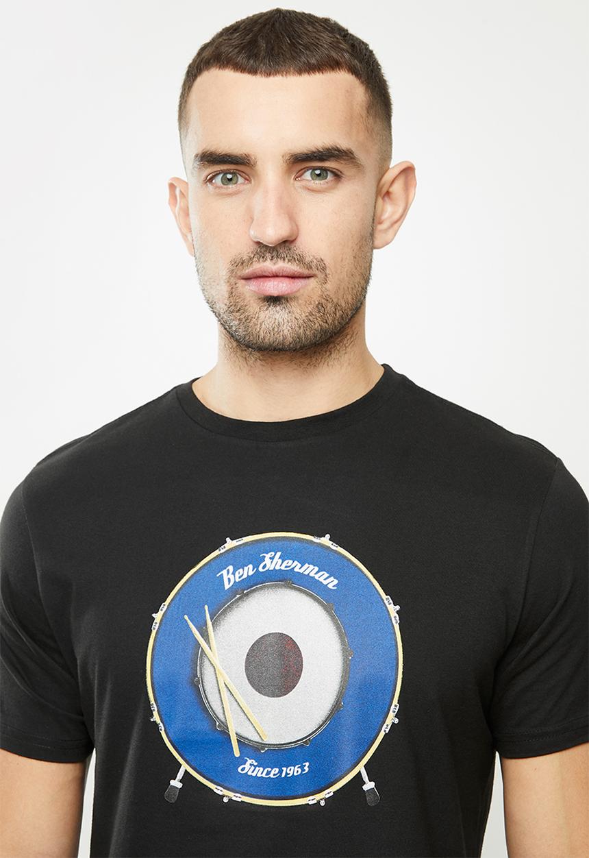 Ben Sherman - Drum target tee - black