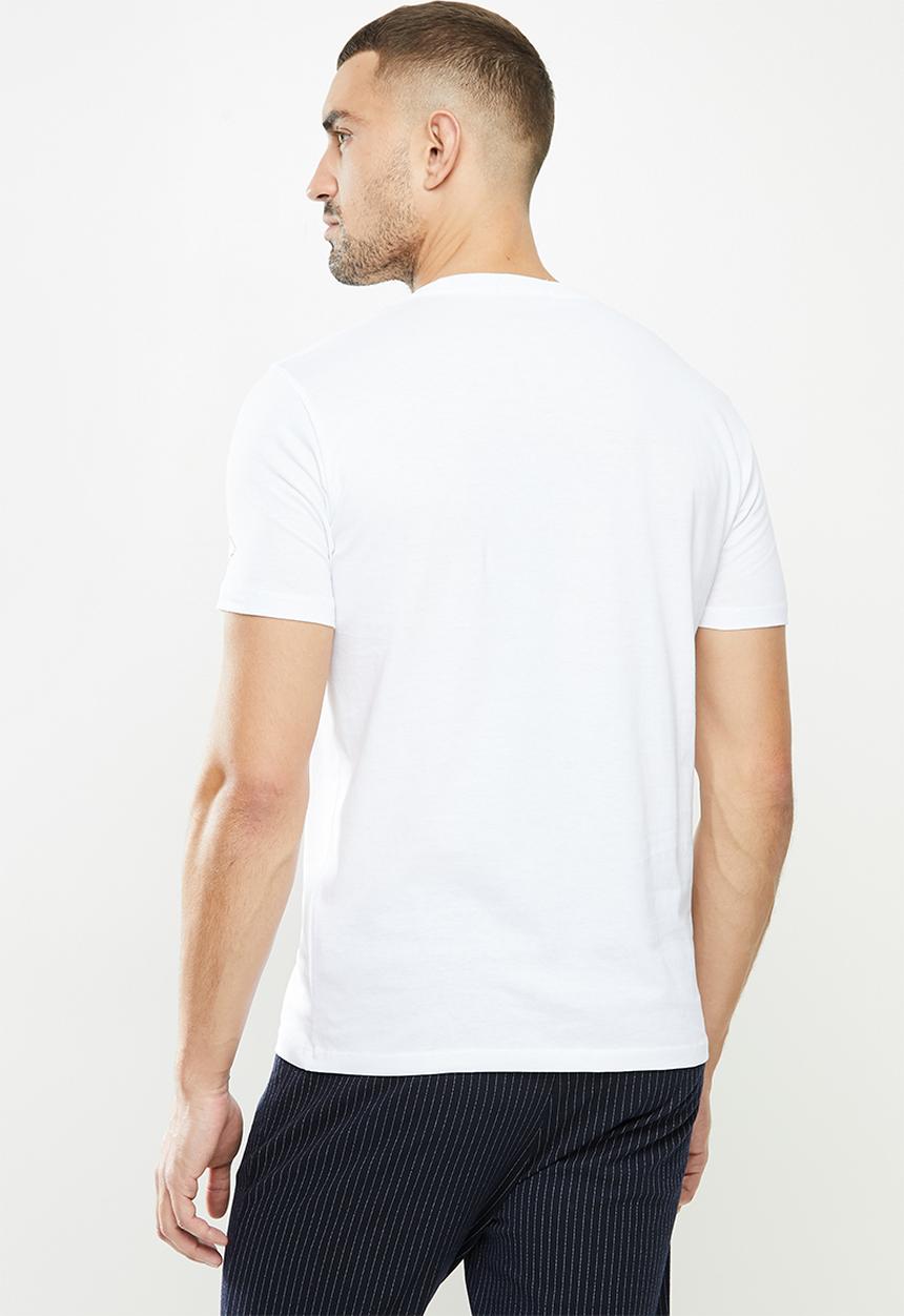 Replay - Replay label patch tee - white