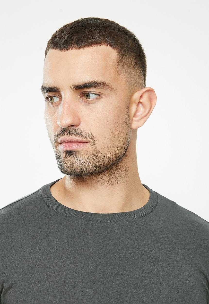 Replay - Replay sleeve print basic tee - grey