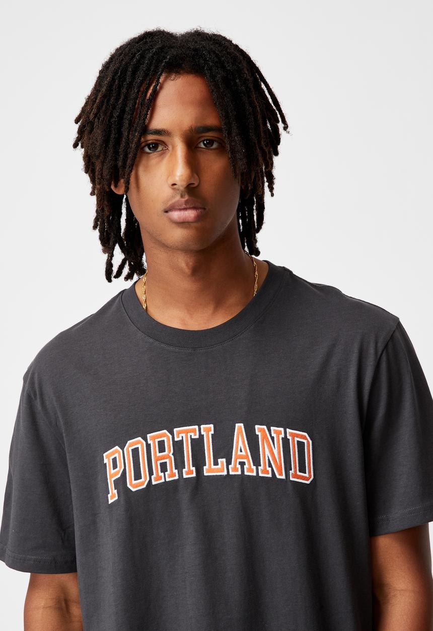 Factorie - Regular graphic T-shirt - slate