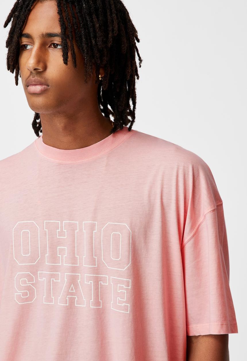 Factorie - Relaxed washed T-shirt - washed soft pink