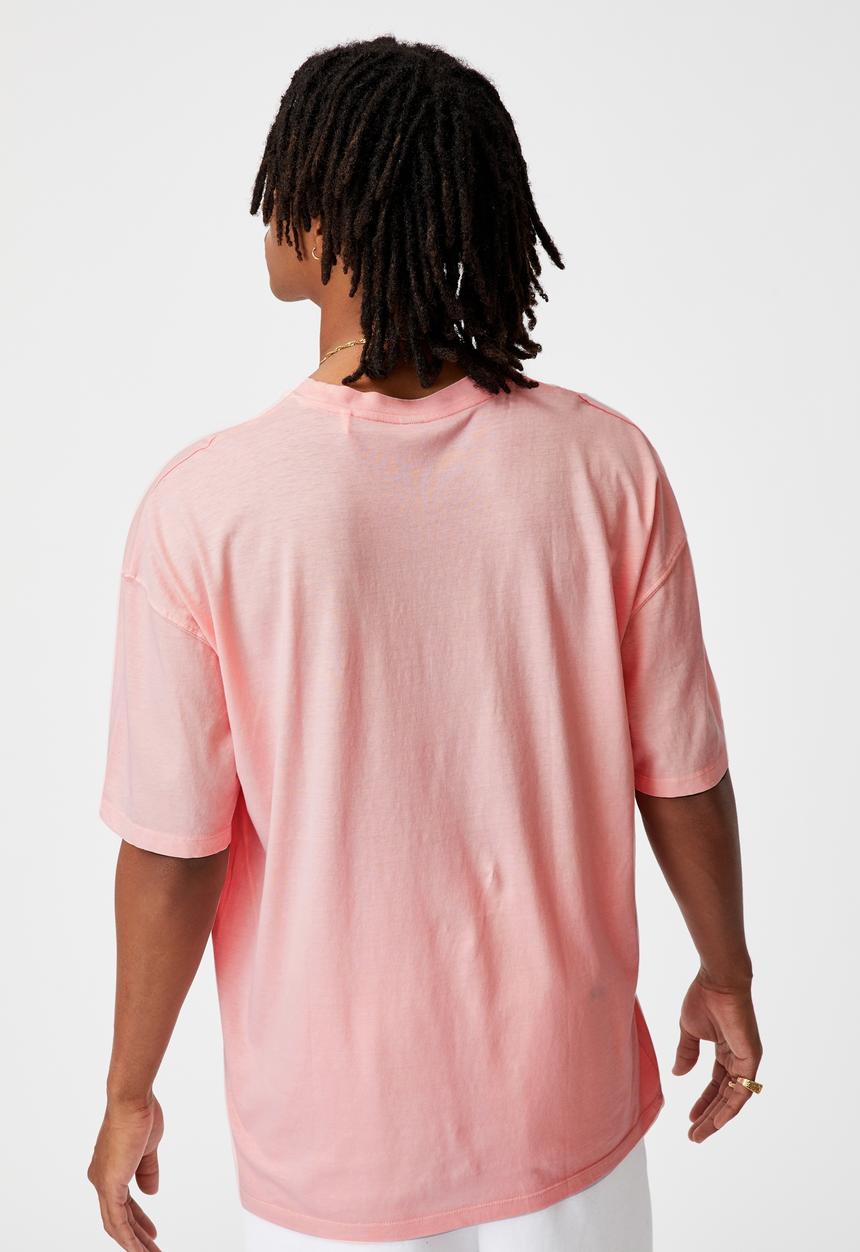 Factorie - Relaxed washed T-shirt - washed soft pink