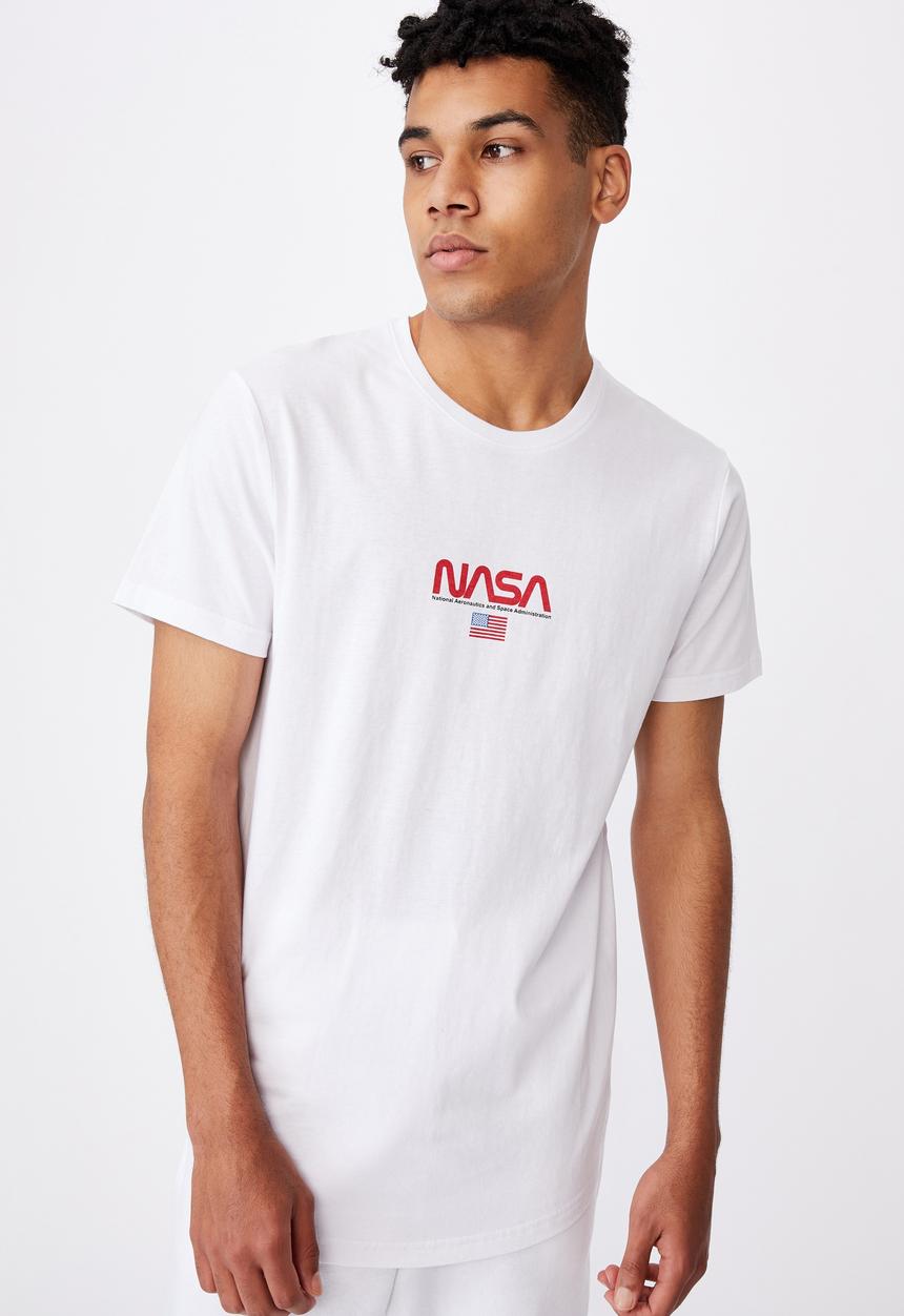 Factorie - Curved pop culture T-shirt - white 
