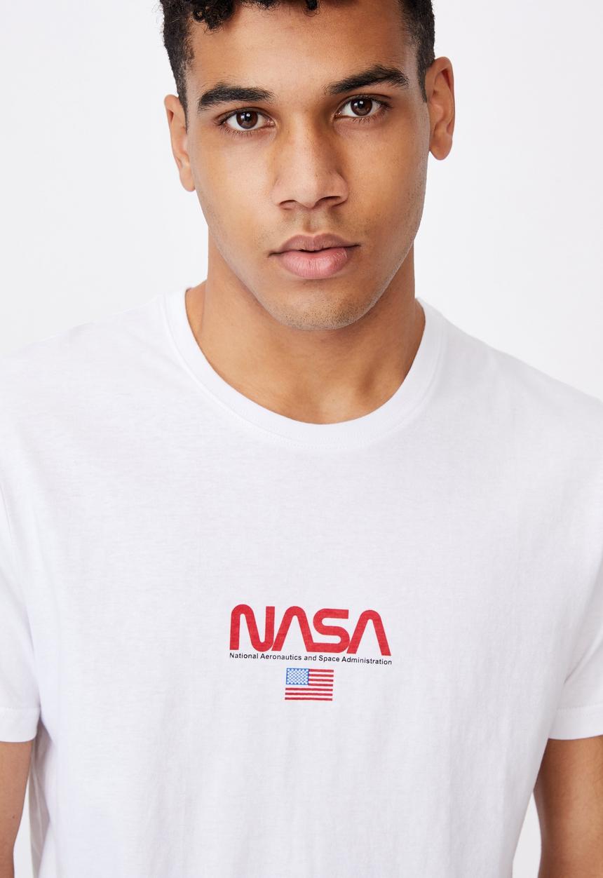 Factorie - Curved pop culture T-shirt - white 