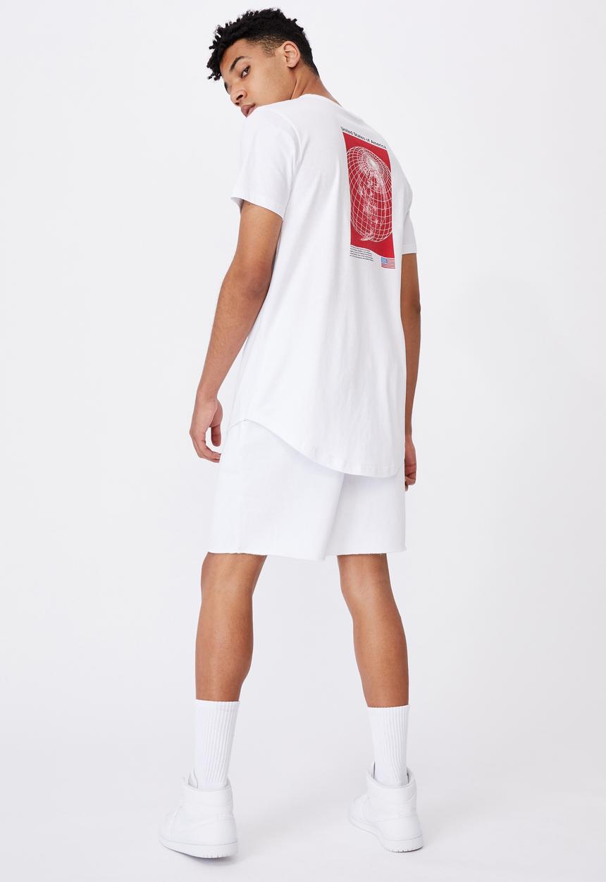 Factorie - Curved pop culture T-shirt - white 