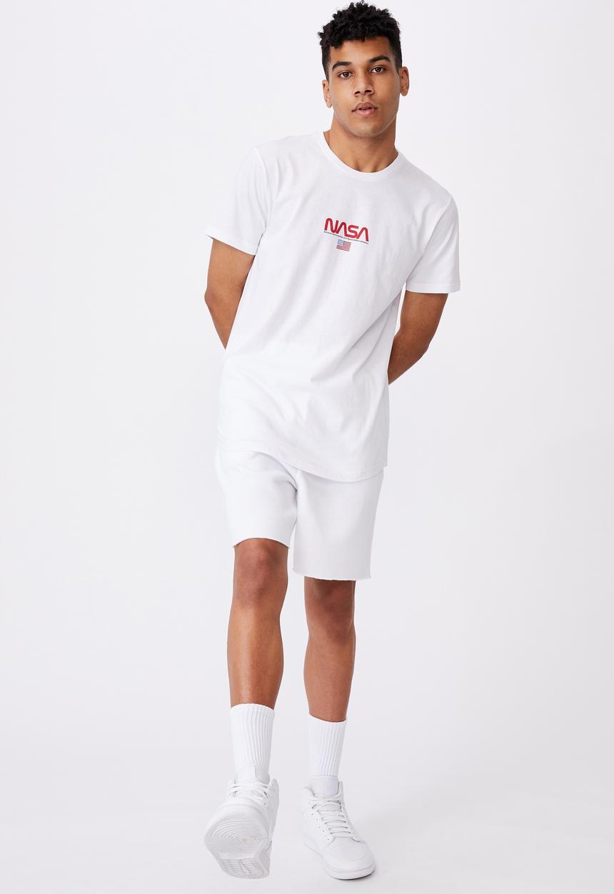 Factorie - Curved pop culture T-shirt - white 