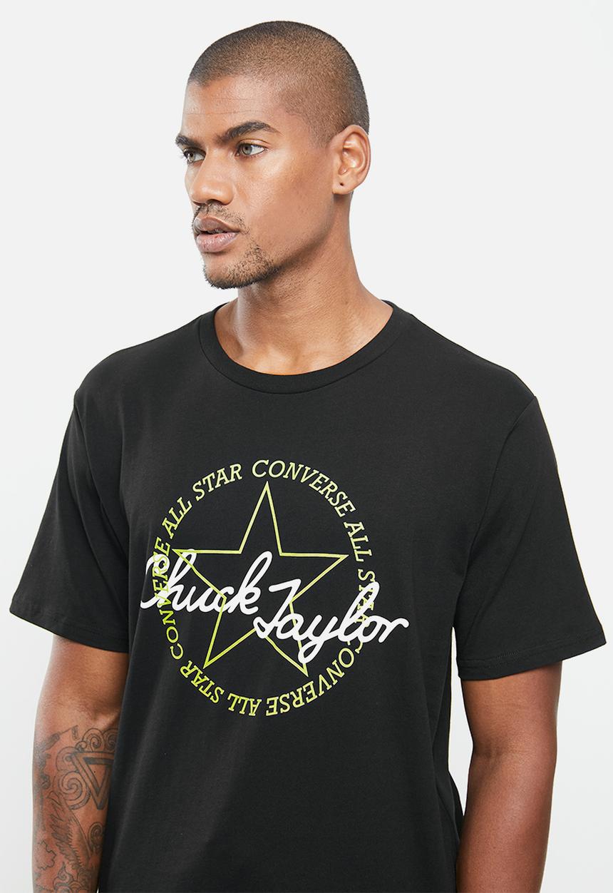 Converse - Remixed chuck taylor patch graphic tee - black