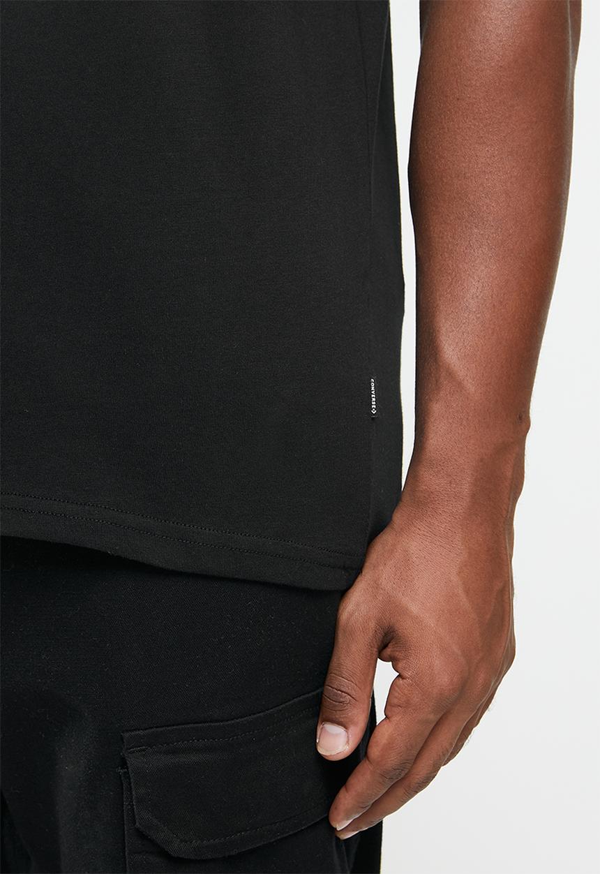 Converse - Remixed chuck taylor patch graphic tee - black