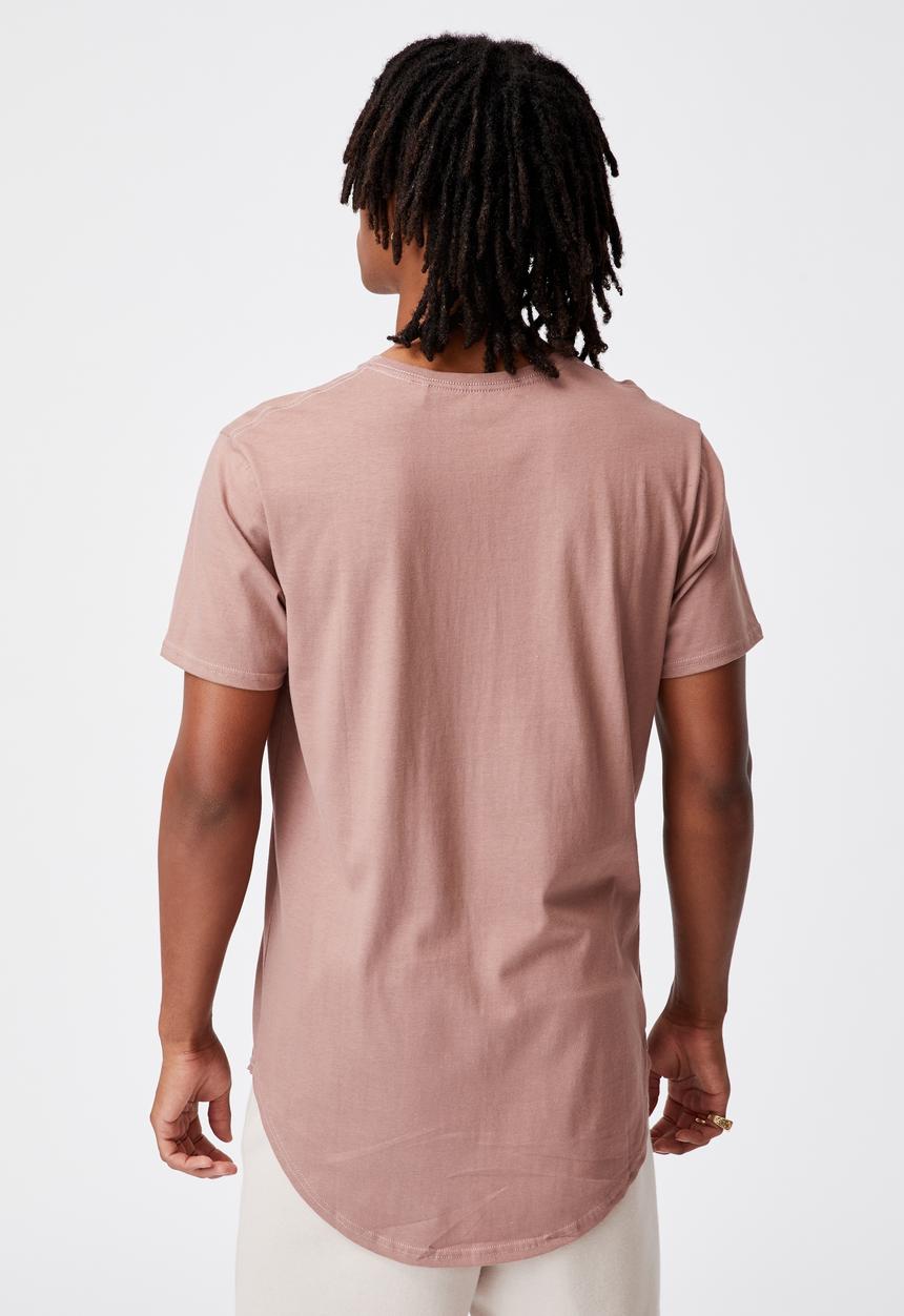Factorie - Curved T-shirt - dried rose