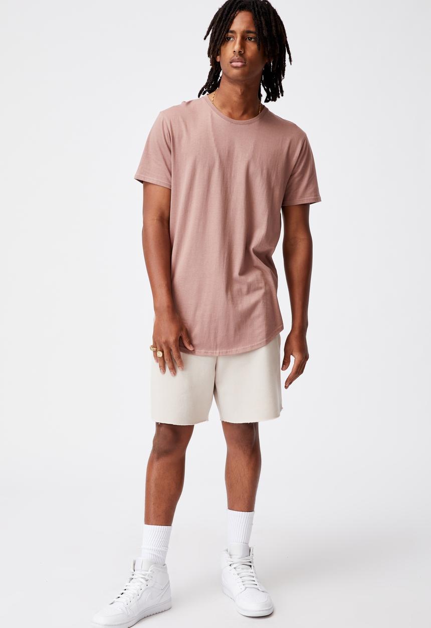 Factorie - Curved T-shirt - dried rose