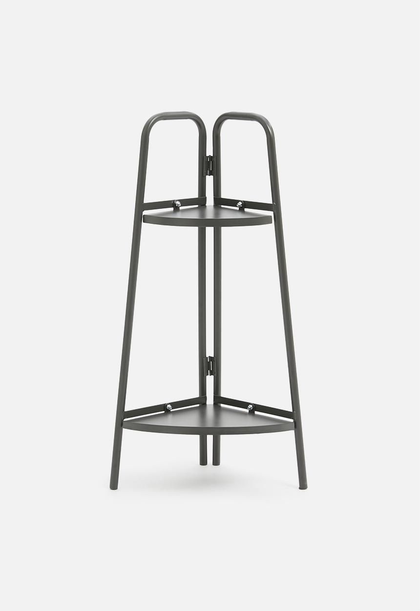 H&S - Corner plant rack - dark grey