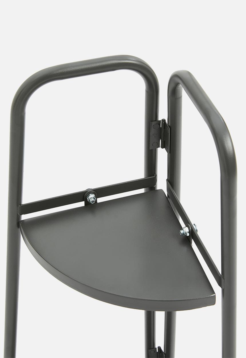 H&S - Corner plant rack - dark grey
