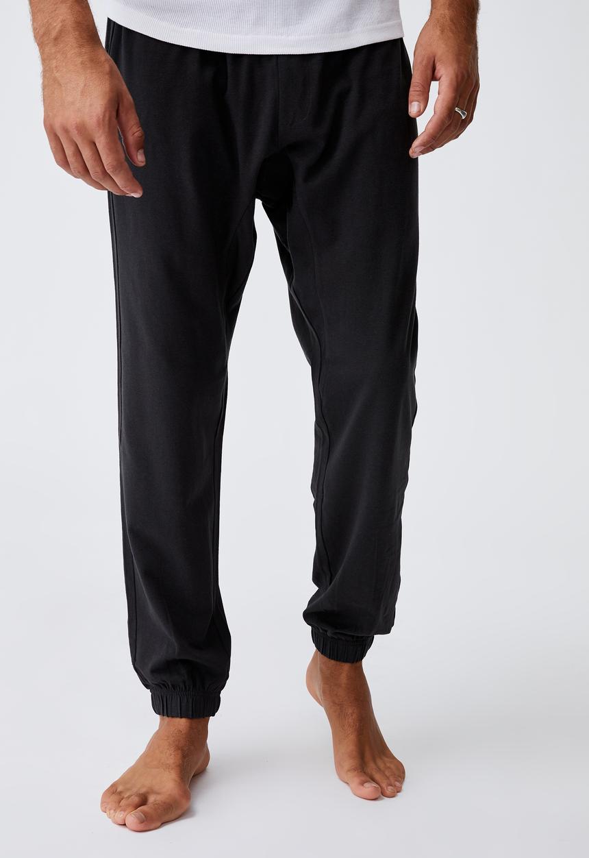 Cotton On - Organic jersey sleep pant - washed black