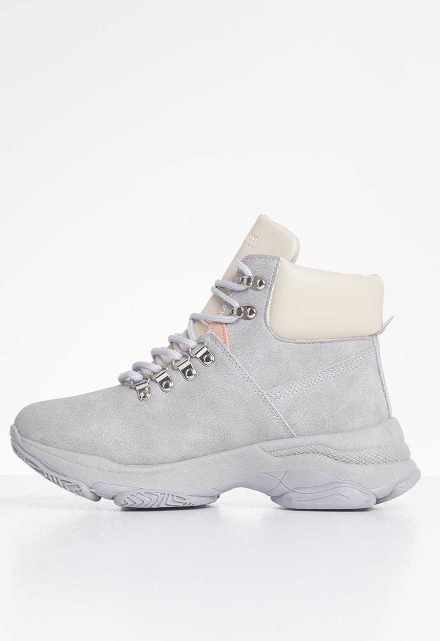 Plum - Kinsley hiking boot - grey