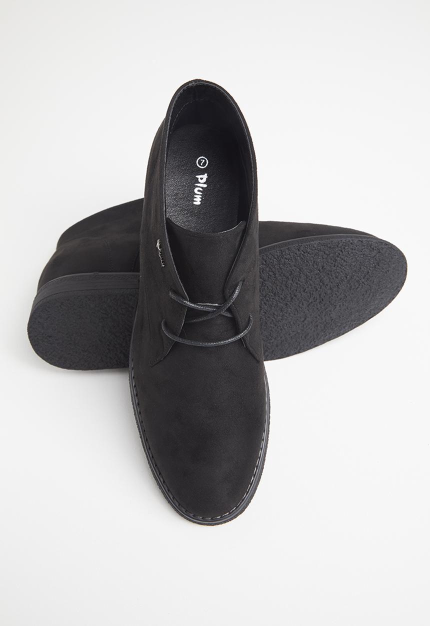 Plum - Raelyn lace up bootie - black