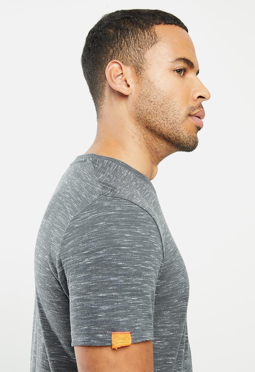 Superdry. - Ol vintage embroidery crew tee - slate space