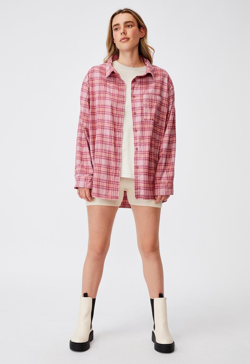 Cotton On - Boyfriend shirt - blush