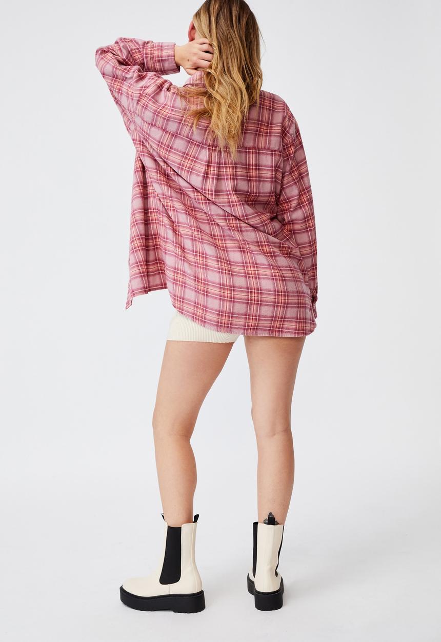 Cotton On - Boyfriend shirt - blush
