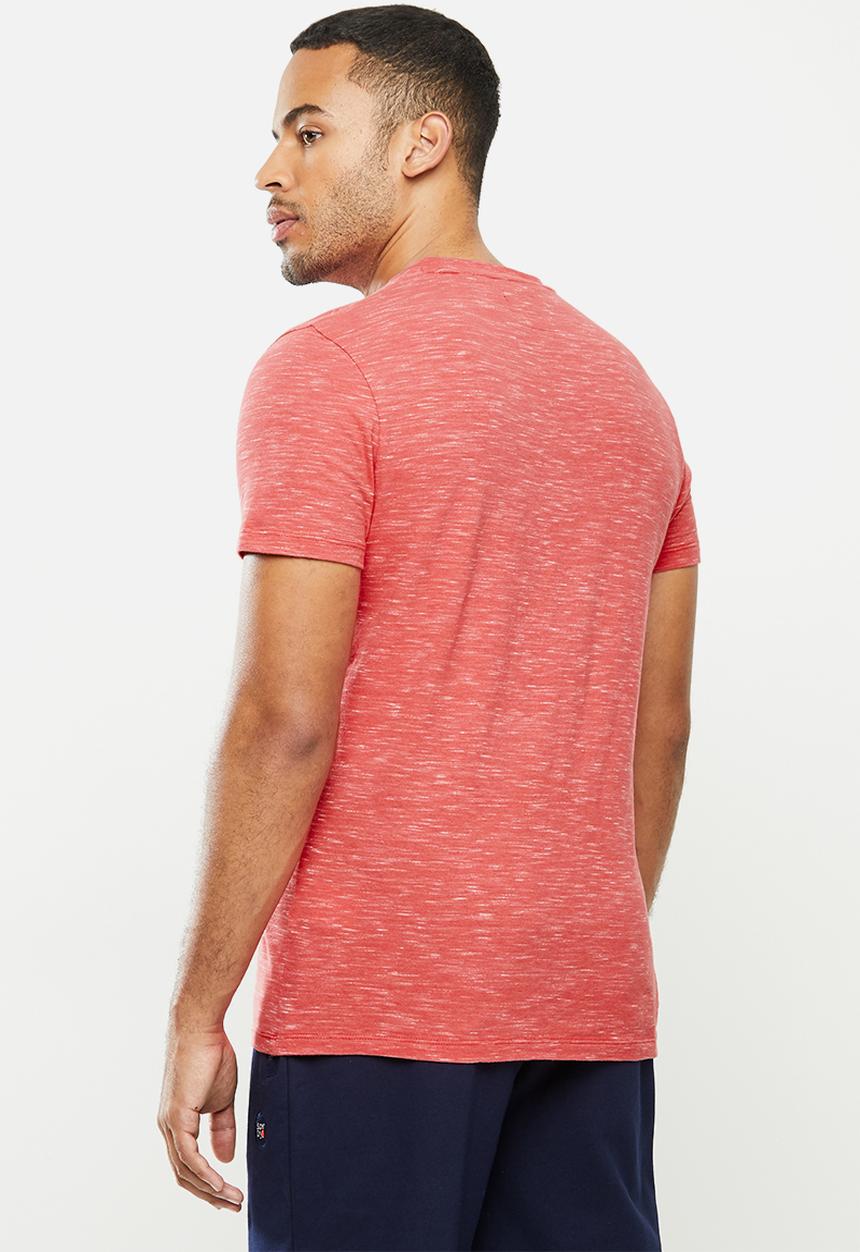 Superdry. - Ol vintage embroidery crew tee - maldives pink