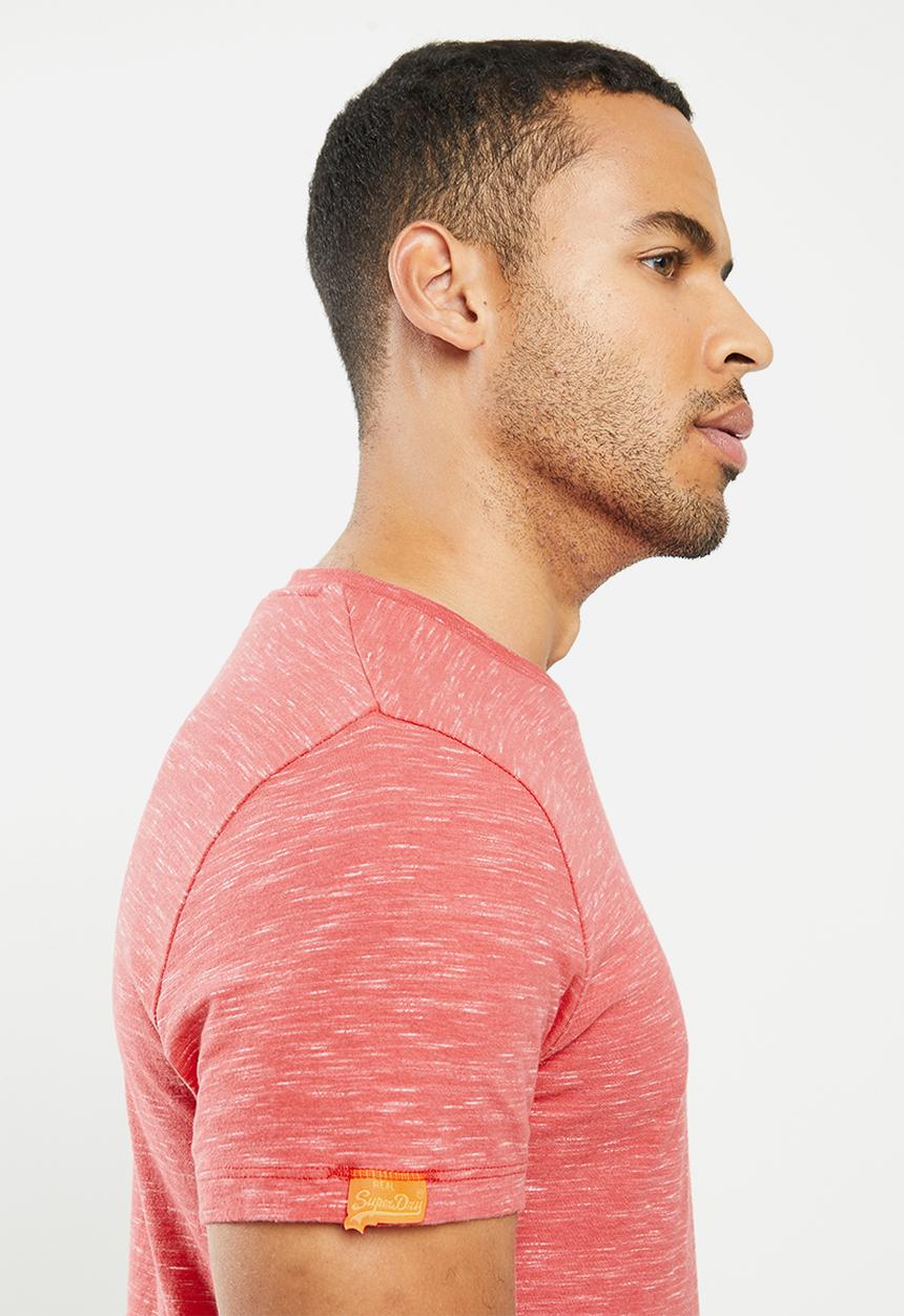 Superdry. - Ol vintage embroidery crew tee - maldives pink
