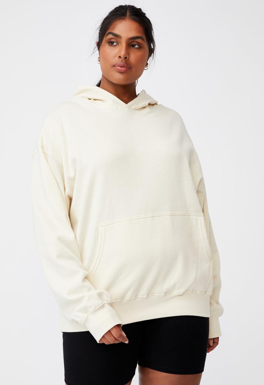 Cotton On - Curve classic hoodie - buttercream