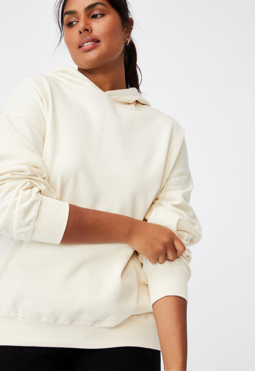 Cotton On - Curve classic hoodie - buttercream