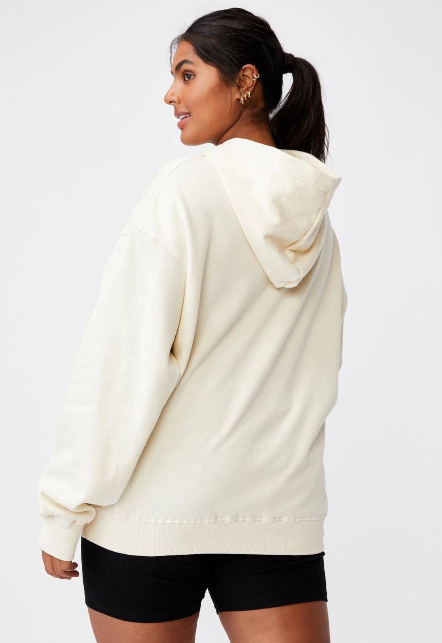 Cotton On - Curve classic hoodie - buttercream