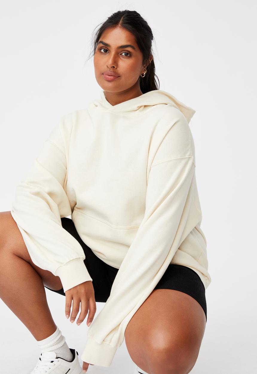 Cotton On - Curve classic hoodie - buttercream