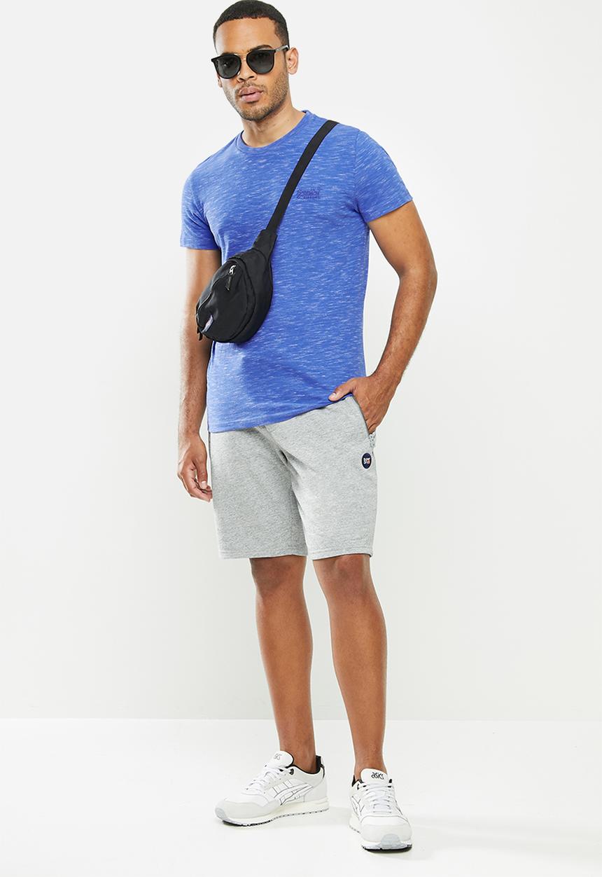 Superdry. - Ol vintage embroidery crew tee - blue