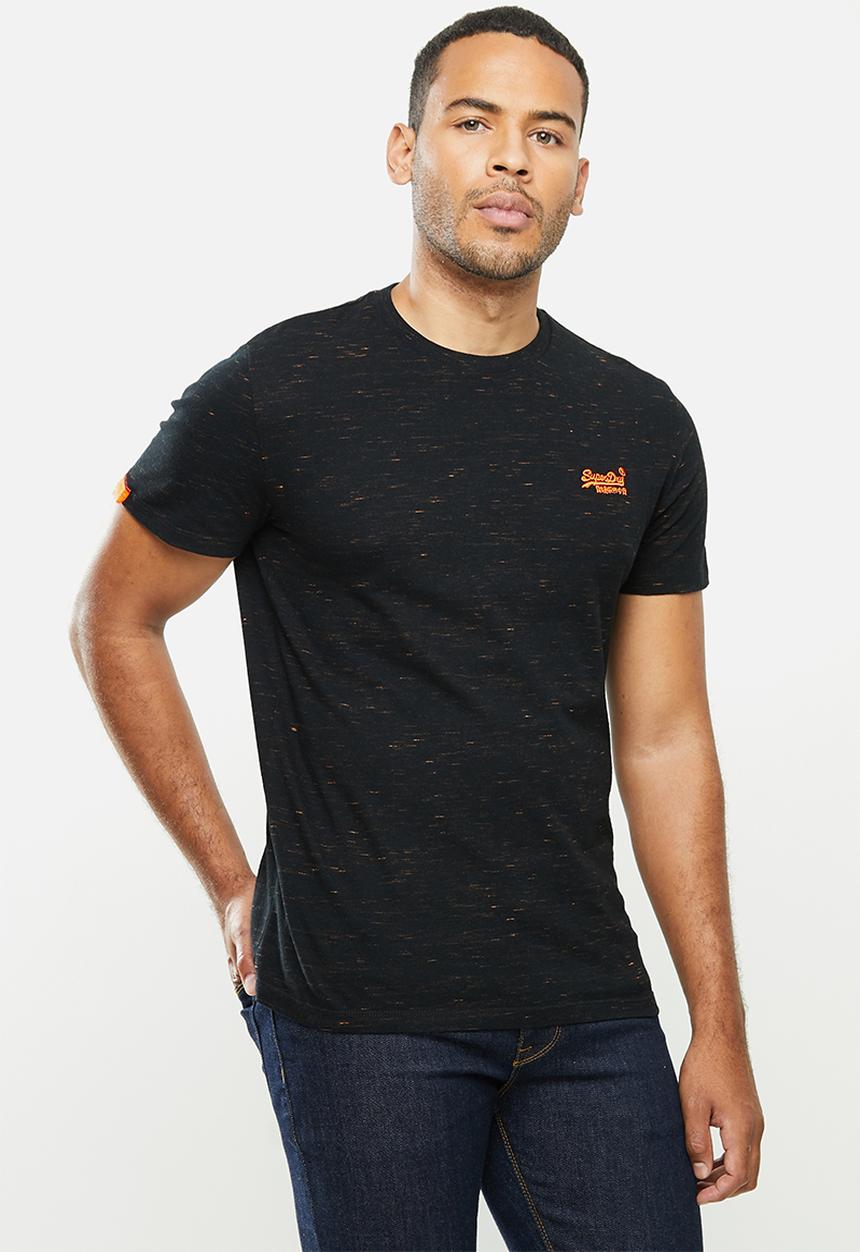 Superdry. - Ol vintage embroidery crew tee - black