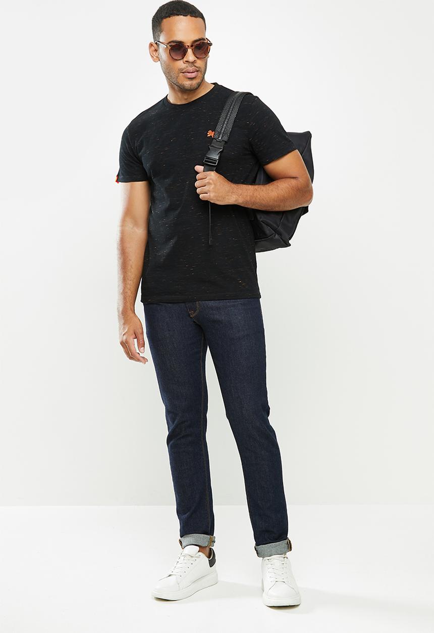 Superdry. - Ol vintage embroidery crew tee - black