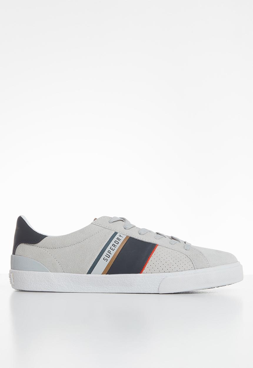 Superdry. - Vintage court trainer retro - grey & navy 