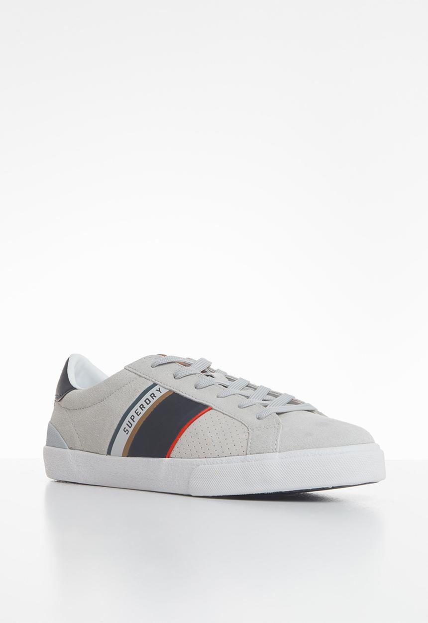 Superdry. - Vintage court trainer retro - grey & navy 