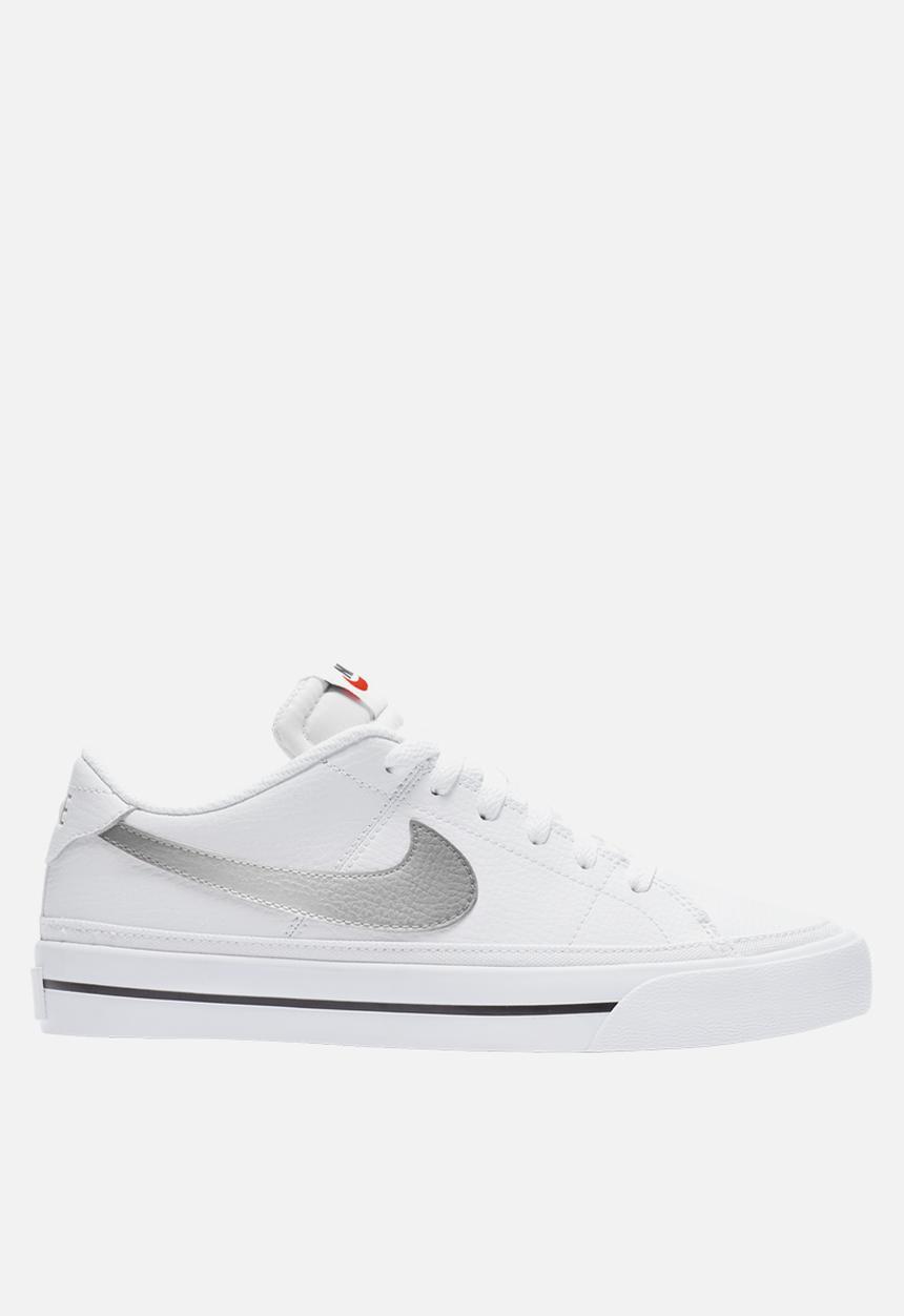 Nike - Court legacy - white/metallic silver-black