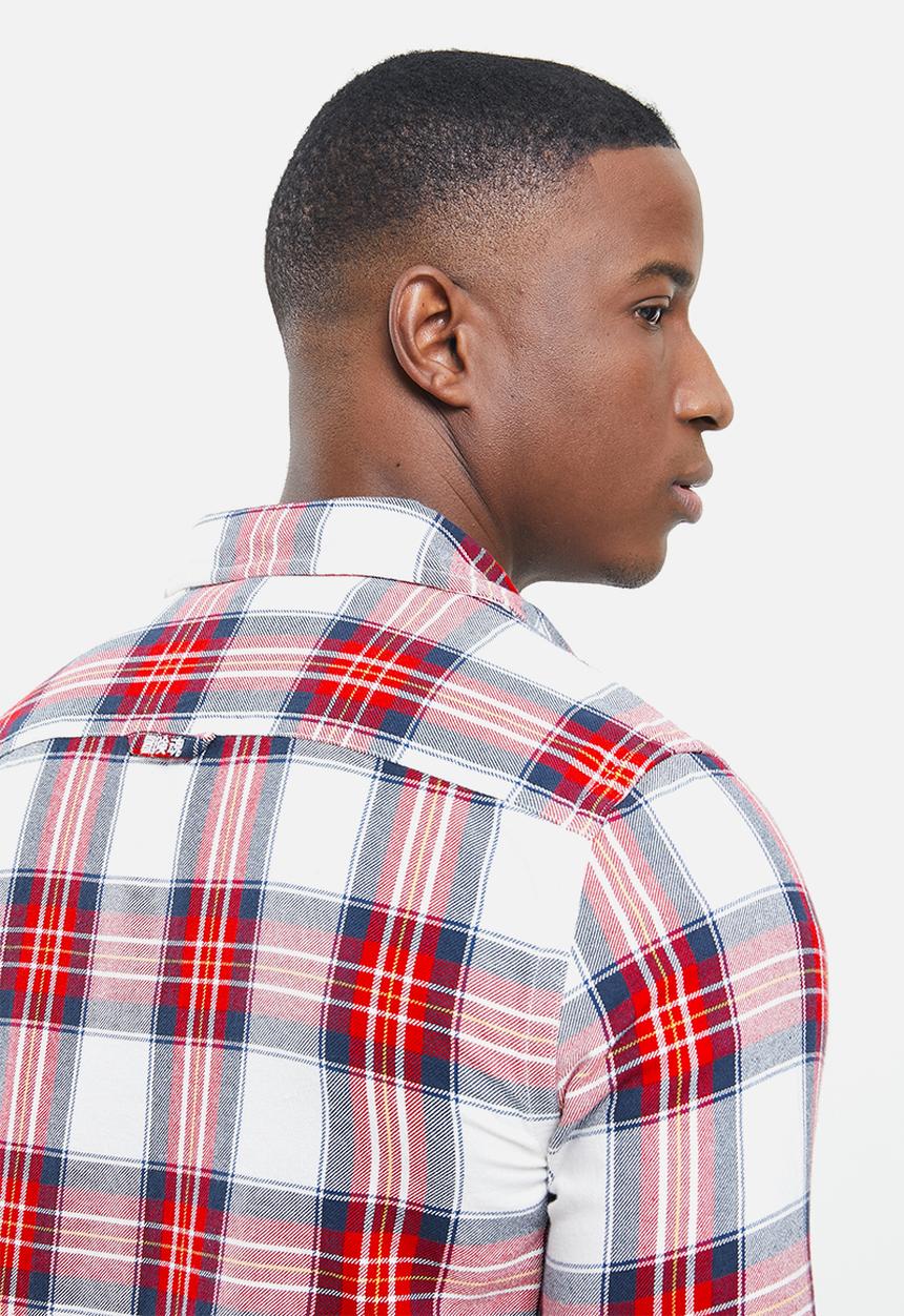 Superdry. - Classic lumberjack shirt - red 