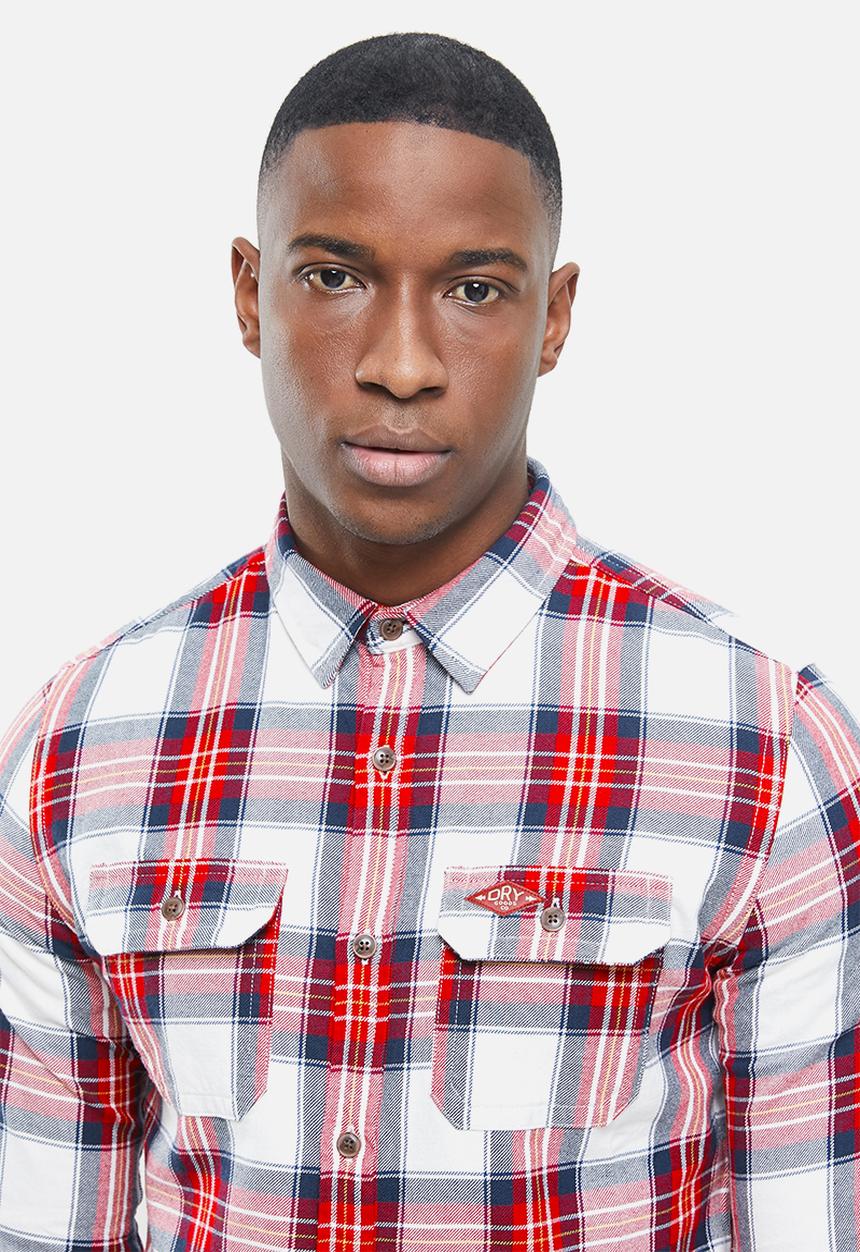 Superdry. - Classic lumberjack shirt - red 