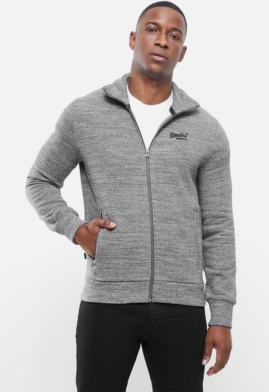 Superdry. - Ol classic track top - stone grey