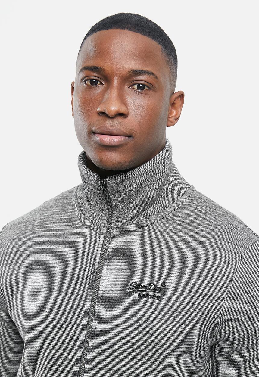 Superdry. - Ol classic track top - stone grey