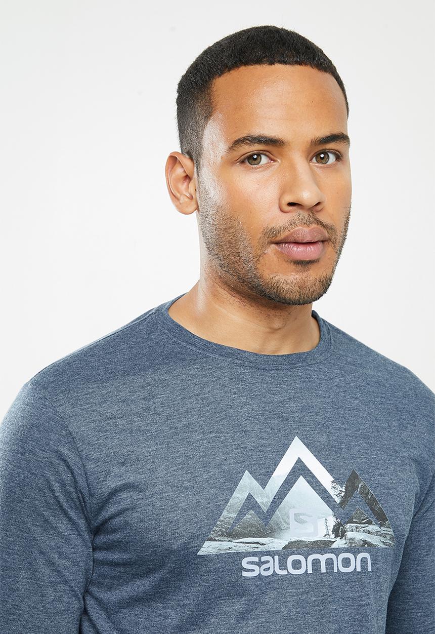 Salomon - Tip toe long sleeve tee - blue 