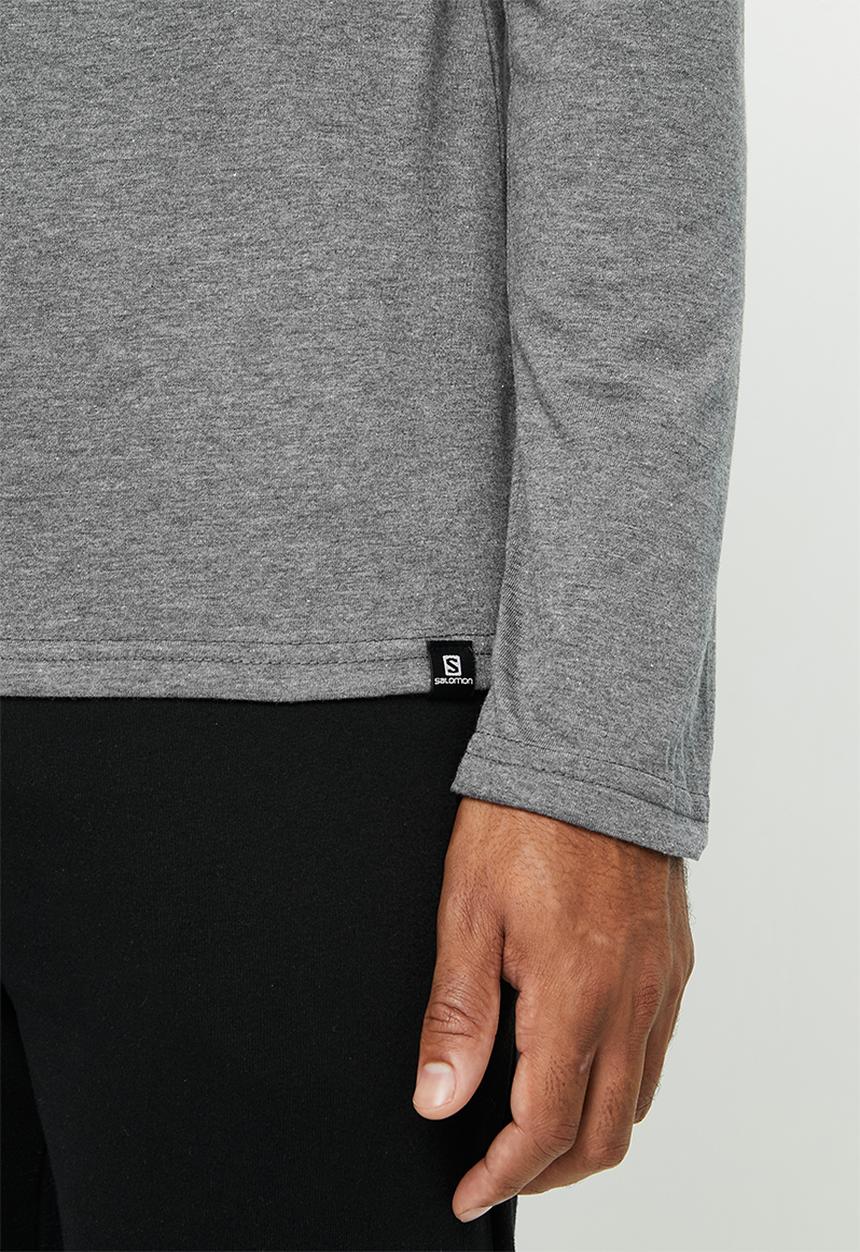 Salomon - Minimal long sleeve tee - charcoal 