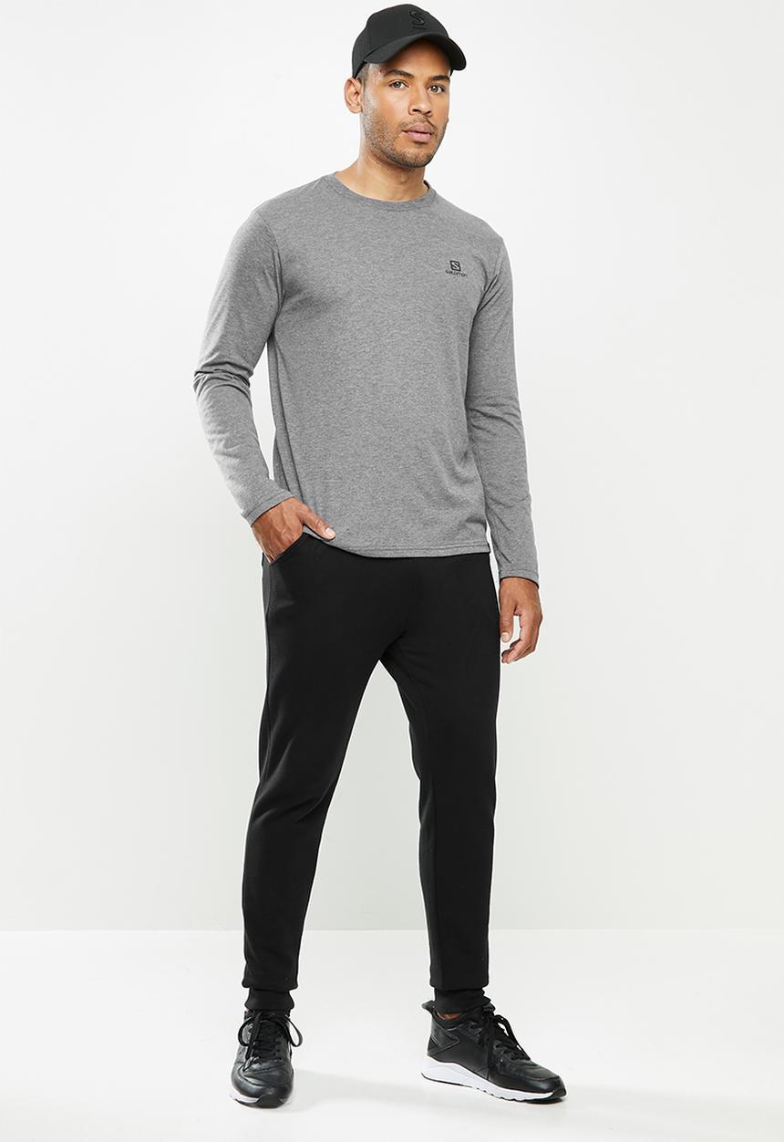 Salomon - Minimal long sleeve tee - charcoal 