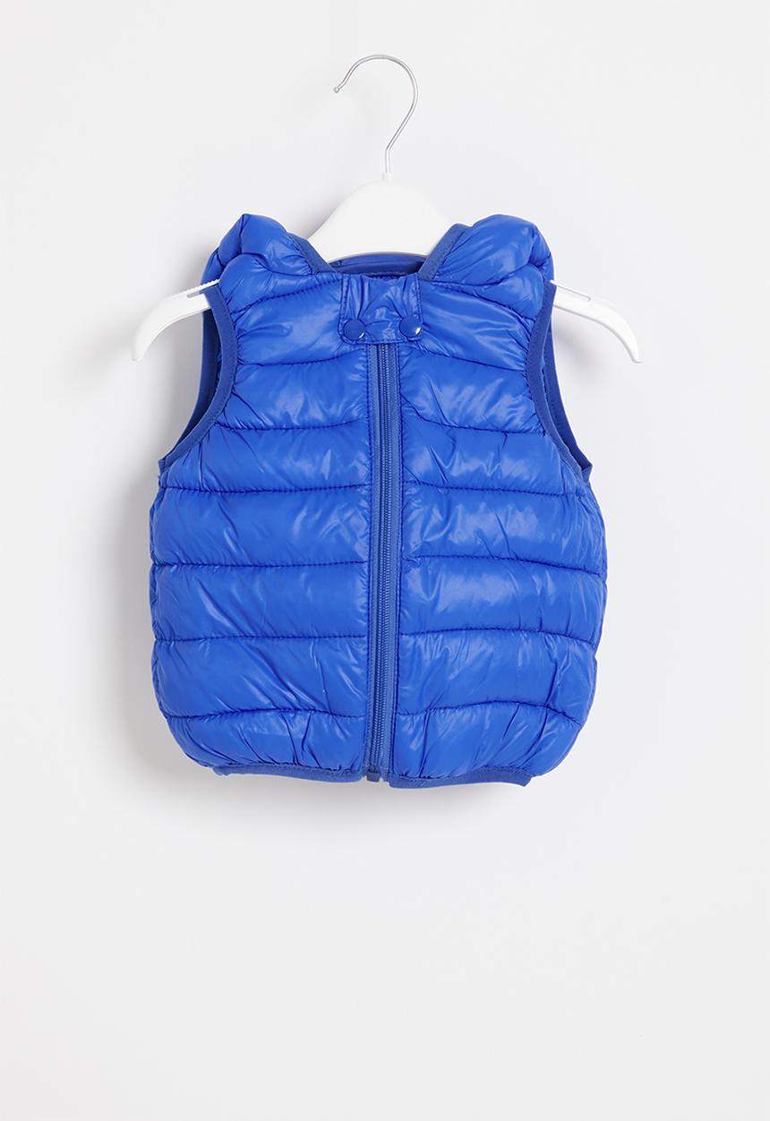Pop Candy - Boys sleeveless bomber - blue 