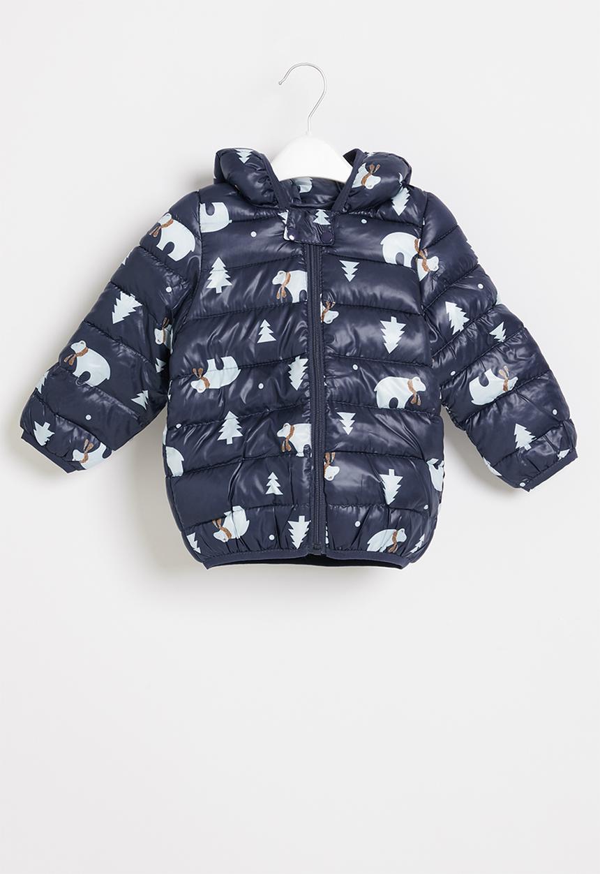 Pop Candy - Boys bear bomber - navy