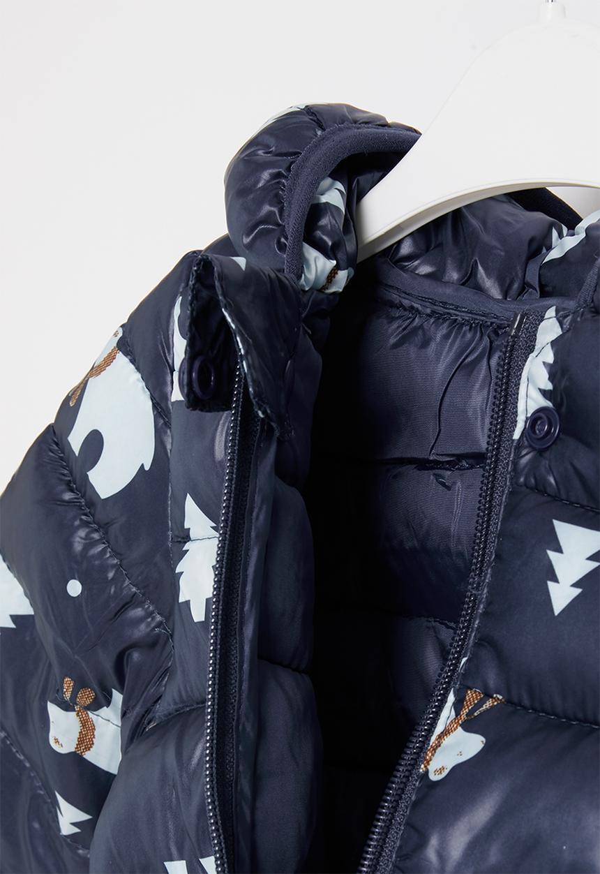 Pop Candy - Boys bear bomber - navy