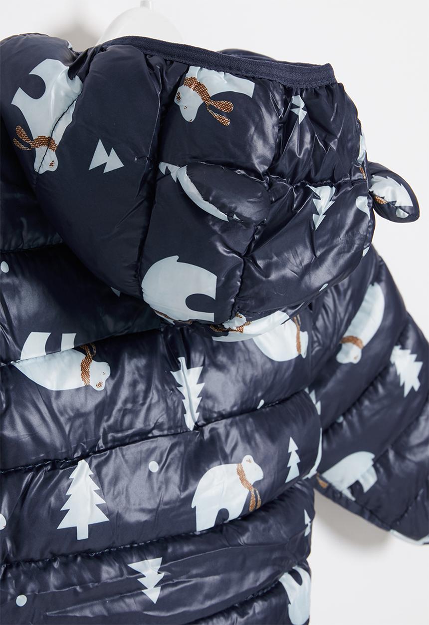 Pop Candy - Boys bear bomber - navy