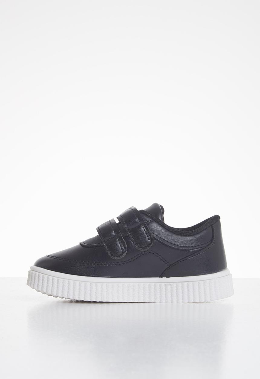 Pop Candy - Boys 2 strap sneaker - black