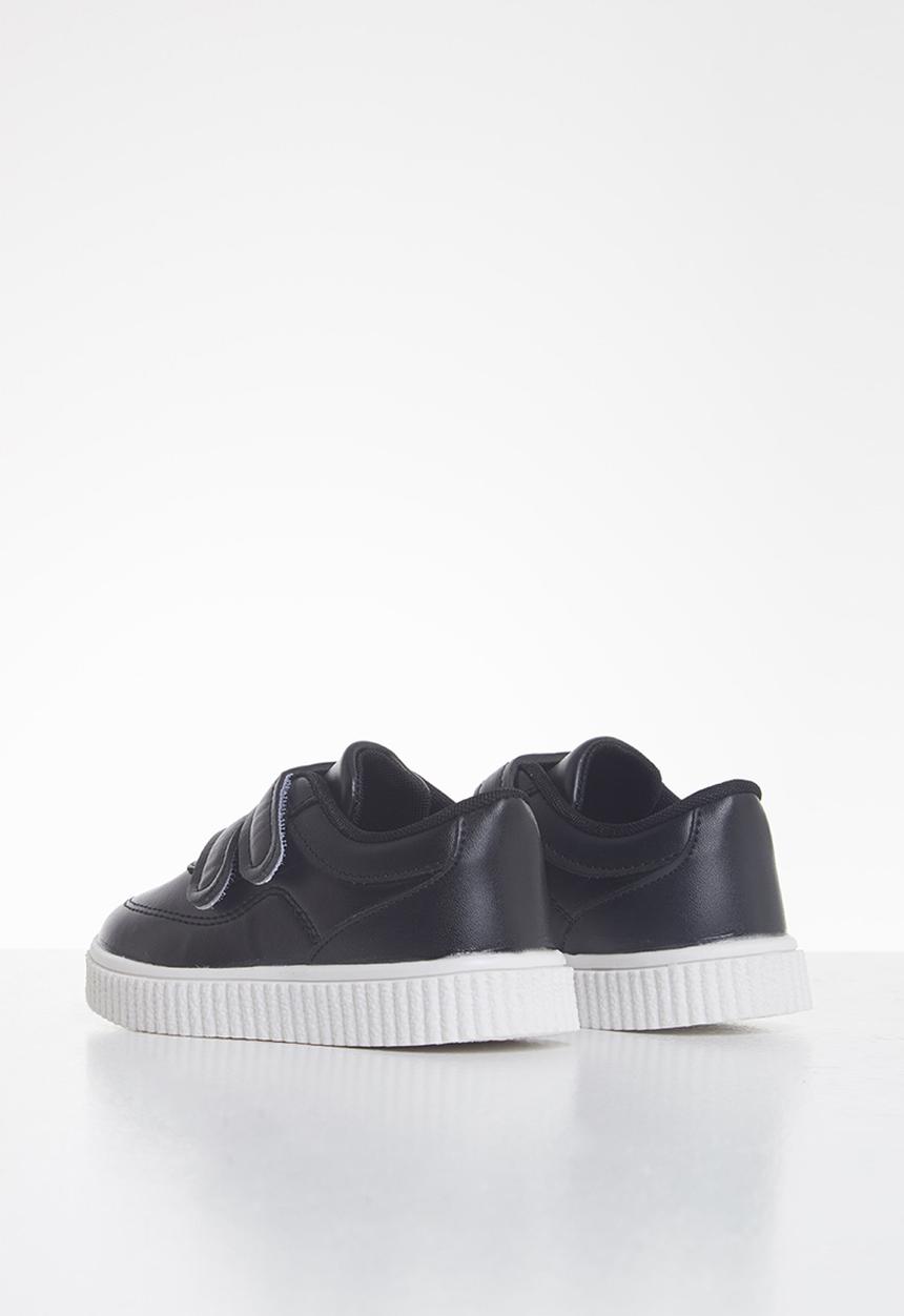 Pop Candy - Boys 2 strap sneaker - black