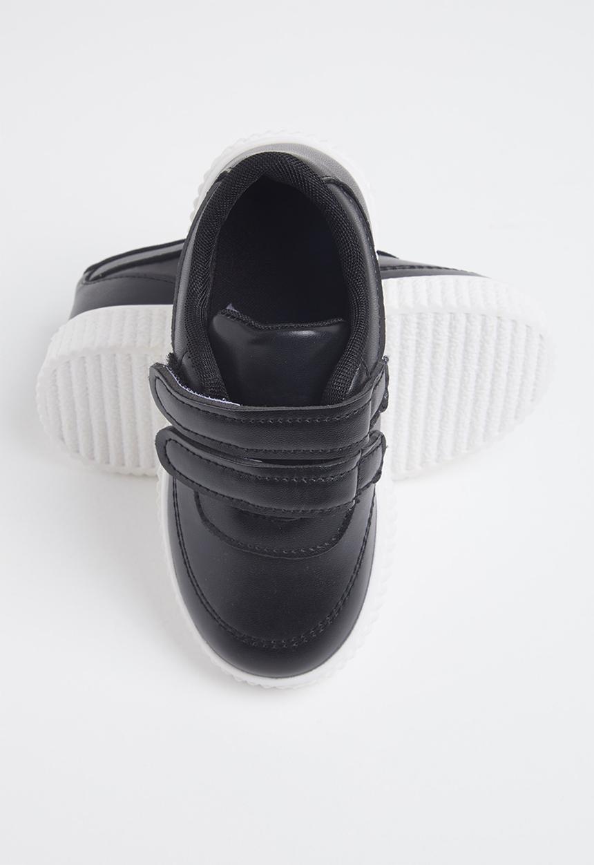 Pop Candy - Boys 2 strap sneaker - black