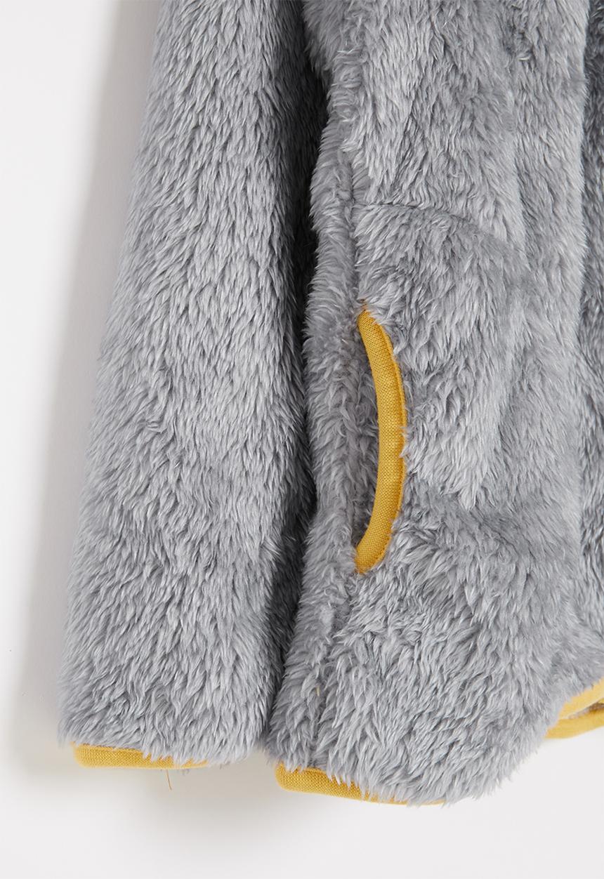 Pop Candy - Fuzzy jacket - grey mel